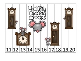 Hickory Dickory Dock themed Number Sequence Puzzle 11-20 p