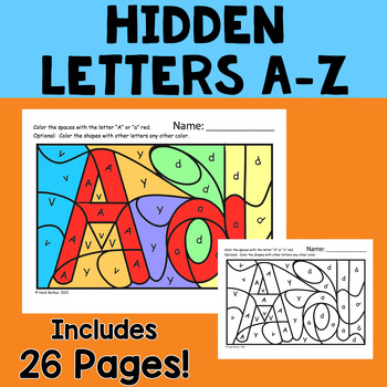 Hidden Alphabet Worksheets by HeidiSongs | Teachers Pay Teachers