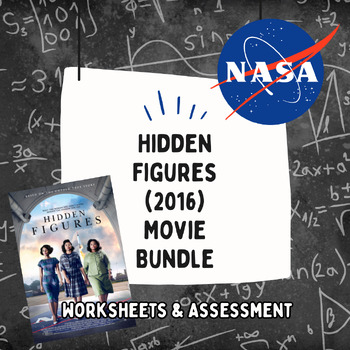 Preview of Hidden Figures (2016) Movie Bundle (Worksheet and Multiple Choice Assessment)
