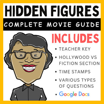 Preview of Hidden Figures (2016): Movie Guide (Google Docs, EASEL, & PDF)