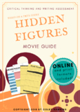 Hidden Figures (2016) Movie Guide Packet + Activities + Su