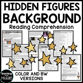 Preview of Hidden Figures Background Reading Comprehension Worksheet