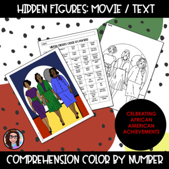 Preview of Hidden Figures: Color-by-number