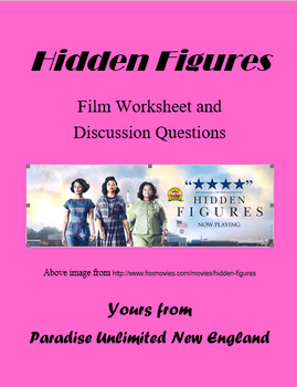 Preview of Hidden Figures Film Worksheet and Discussion Questions