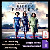 Hidden Figures Movie Worksheet :Google Forms