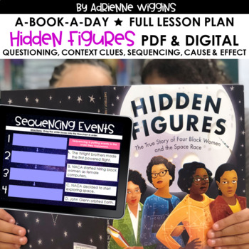 Preview of Hidden Figures Picture Book-A-Day (Google Classroom & PDF) Distance Learning