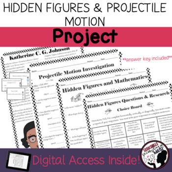 Preview of Hidden Figures | Projectile Motion | Quadratic Functions| Women's History Month