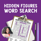 Hidden Figures Word Search | Black History Month Activity 