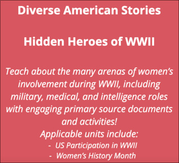 Preview of Hidden Heroes of WWII - Complete Lesson Set 
