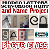 Hidden Letters Scavenger Hunt Alphabet Name Digital Photo 