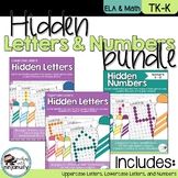 Hidden Letters and Numbers Bundle | Letter and Number Iden
