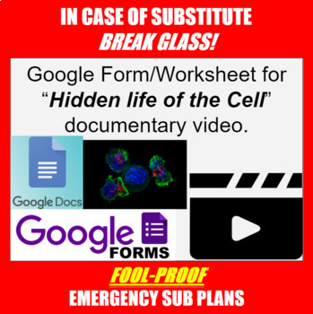 Preview of Hidden Life of the Cell Video and Questions - (GOOD SUB PLAN or DISTANCE ED)
