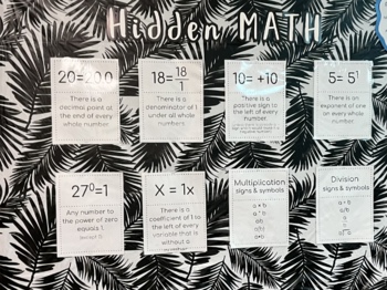 Preview of Hidden Math Poster