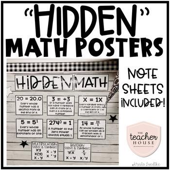 Preview of Hidden Math Posters