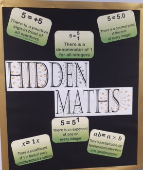 Preview of Hidden Maths Classroom Display