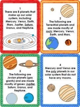 Planets of the Solar System Activity - Scavenger Hunt by Created by
