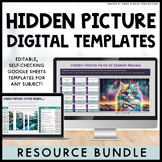 Hidden Mystery Picture Digital Templates - Self Checking G