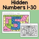 Hidden Numbers 1-30 Worksheets - Heidi Songs