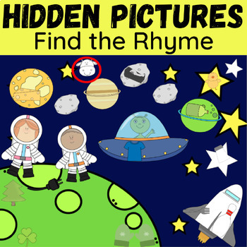 Preview of Hidden Objects | A Rhyming Intervention Activity