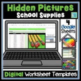 Editable Hidden Picture Digital Worksheet Template Bundle: