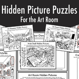 Hidden Picture Puzzles and Elementary Art Sub Plan Early F