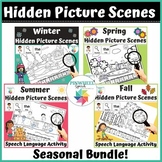 Hidden Picture Scenes Articulation Seasonal Bundle Speech 