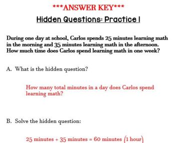 problem solving hidden questions
