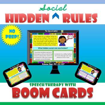 Preview of Hidden Social Rules: Boom Cards