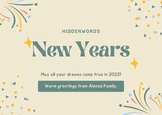 Hidden Words- New Years