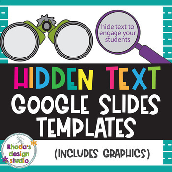 Preview of Hidden or Mystery Text Template for Classroom Resources