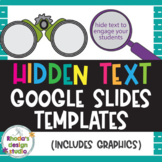 Hidden or Mystery Text Template for Classroom Resources