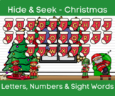 Hide And Seek Christmas Game! Letters, Numbers, Sight Word