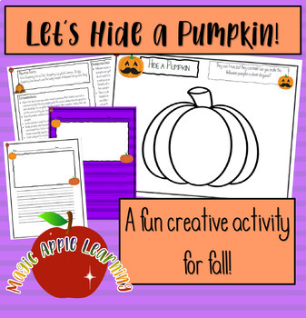 Preview of Hide a Pumpkin Fall or Halloween Activity