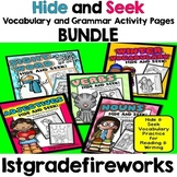 Sight Words, Nouns, Verbs, Adjectives, Winter- Hide and Se