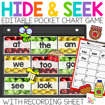 FALL Hide & Seek Pocket Chart Game