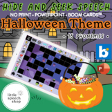 Hide & Seek Speech - Halloween Theme - Articulation Game -