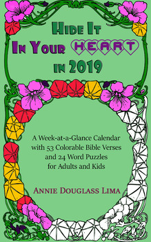 Preview of Hide it In Your Heart in 2019: a Weekly Planner/Coloring Book with Scripture