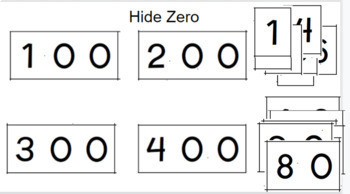 Preview of Hide the Zero Cards 