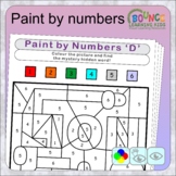 Paint by numbers (16 distance learning worksheets for Hand