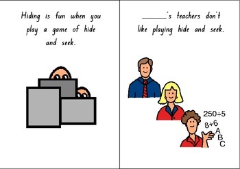 Free Printable Social Story About Playing Hide & Seek