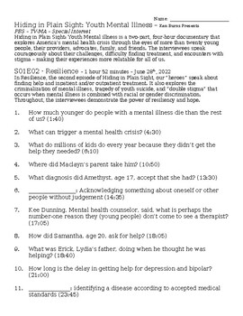 Preview of Hiding in Plain Sight: Youth Mental Illness Episode 2 Resilience PBS Ken Burns