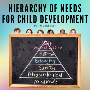 Preview of Hierarchy of Needs  for Child Development Worksheet - PDF (Maslow)