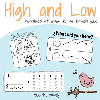 Preview of High AND Low Music Worksheets