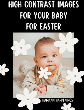 Preview of High Contrast Black and White Easter Images for Babies *Tummy Time*