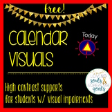 High Contrast CVI Calendar & Communication Supports