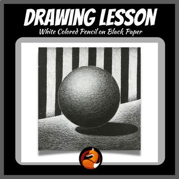 Preview of Colored Pencil Sphere Drawing Lesson Middle School Art High School Art