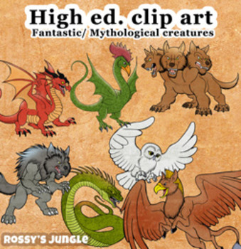 Preview of High Ed. Clip Art Volume 2: Fantastic Creatures or Mythological Beasts