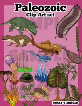 Preview of High Ed. Paleozoic Period Clip Art Set