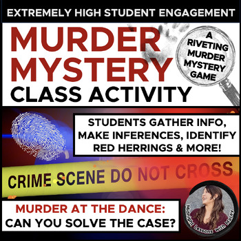 Preview of High Engagement Murder Mystery Classroom Activity! (Murder at the Dance)