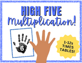 High FIve Multiplication Fact Practice BUNDLE!